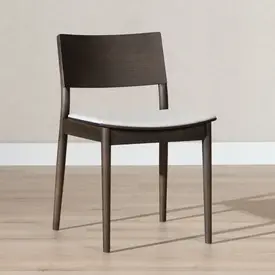 Chaise de salle à manger Elio noyer/off white