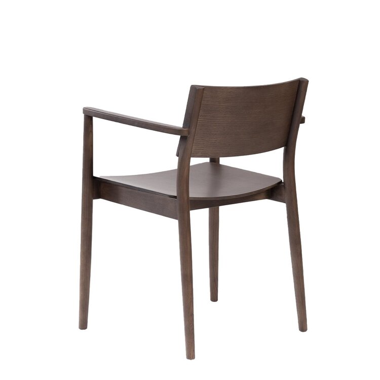 Chaise de salle à manger scandinave Iza noyer