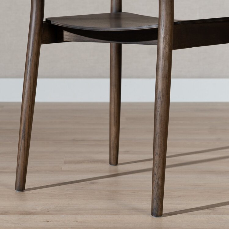 Chaise de salle à manger scandinave Iza noyer