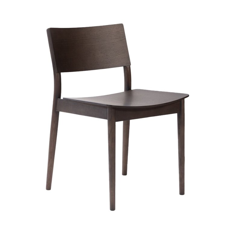 Chaise de salle à manger scandinave Juno noyer