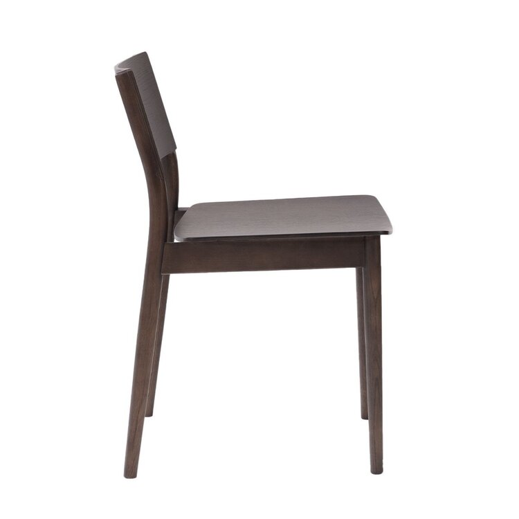 Chaise de salle à manger scandinave Juno noyer