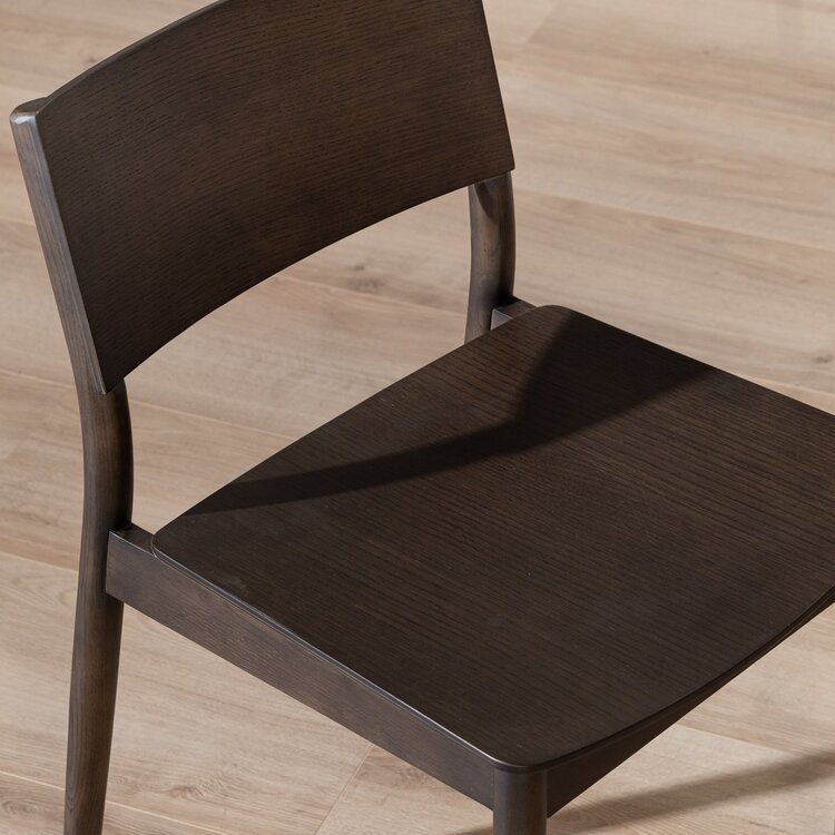 Chaise de salle à manger scandinave Juno noyer