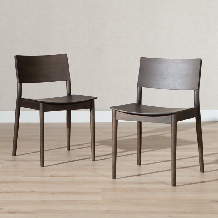 Chaise de salle à manger scandinave Juno noyer