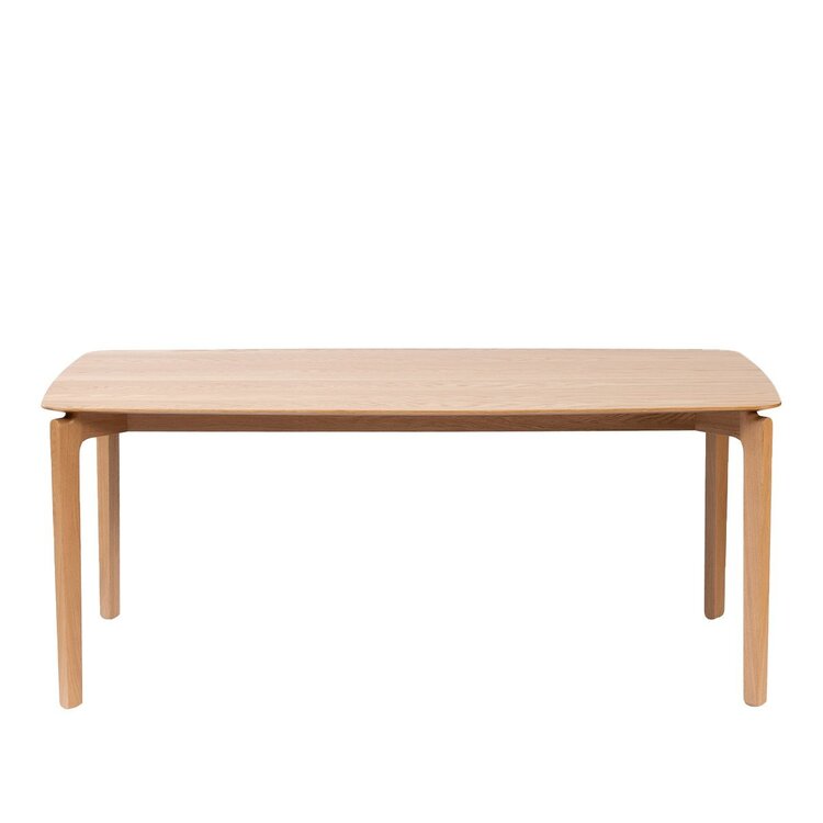 Table à manger scandinave Cala en chêne naturel 180 x 90 cm