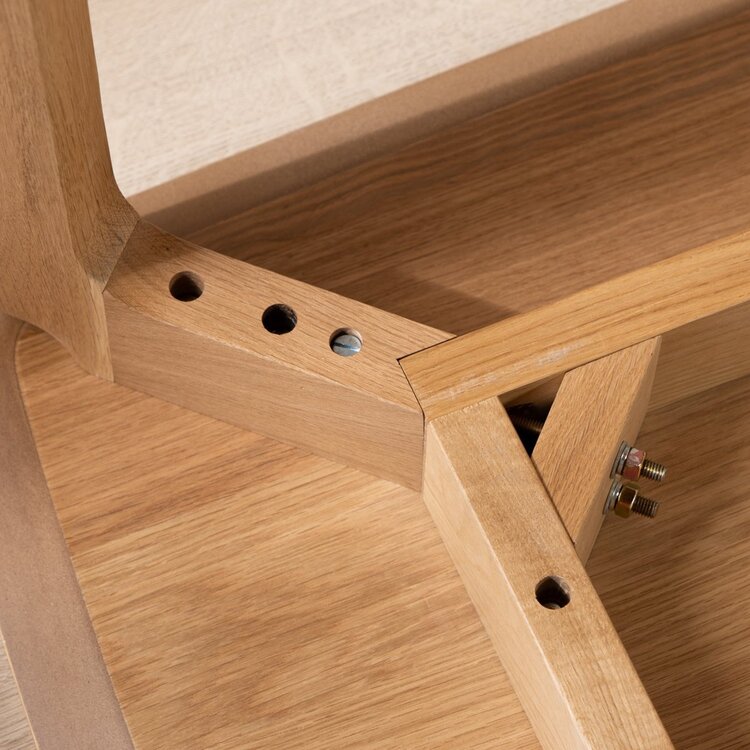 Table à manger scandinave Cala en chêne naturel 180 x 90 cm