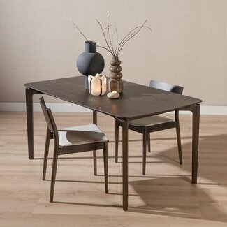 Table à manger Cala noyer 160 x 90 cm
