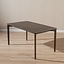 Table à manger scandinave Cala noyer 160 x 90 cm