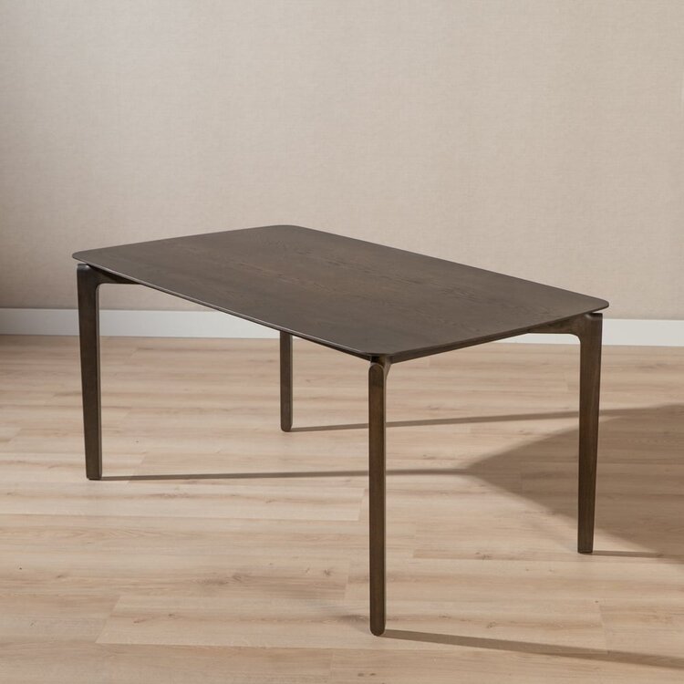 Table à manger scandinave Cala noyer 160 x 90 cm