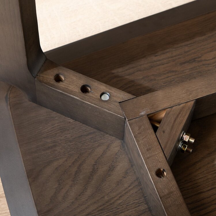 Table à manger scandinave Cala noyer 160 x 90 cm