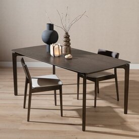 Table à manger Cala noyer 180 x 90 cm