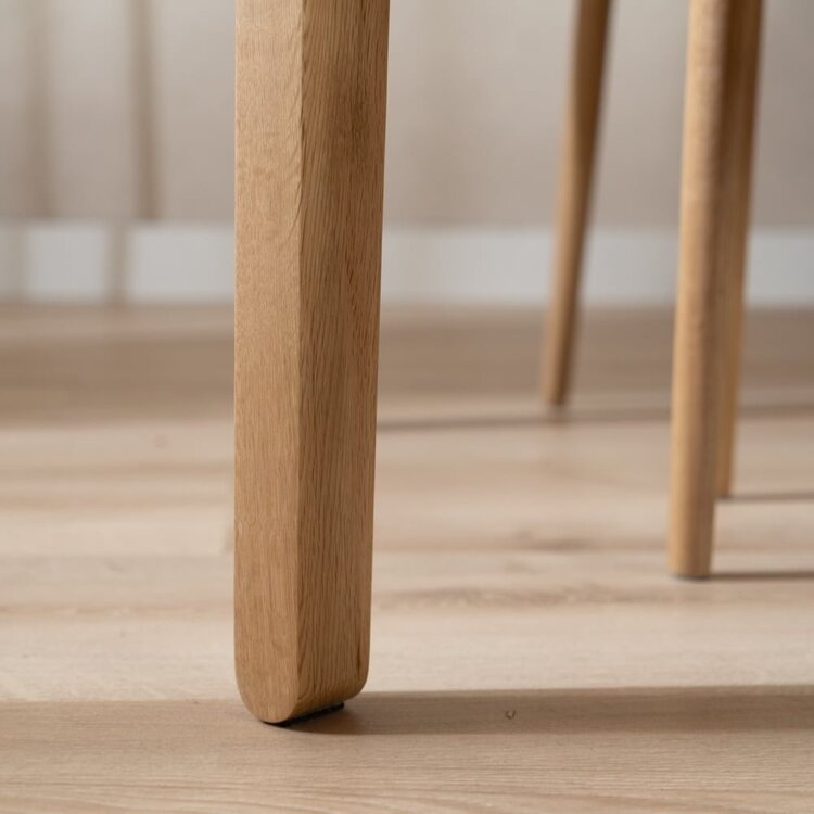 Table à manger scandinave Cala en chêne naturel 160 x 90 cm