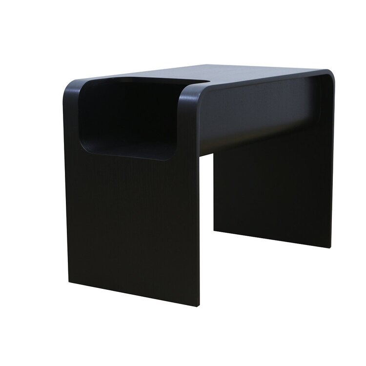 Table d’appoint / table basse scandinave Isla 60x35x45 cm noire