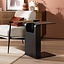 Table d’appoint / table basse scandinave Isla 60x35x45 cm noire