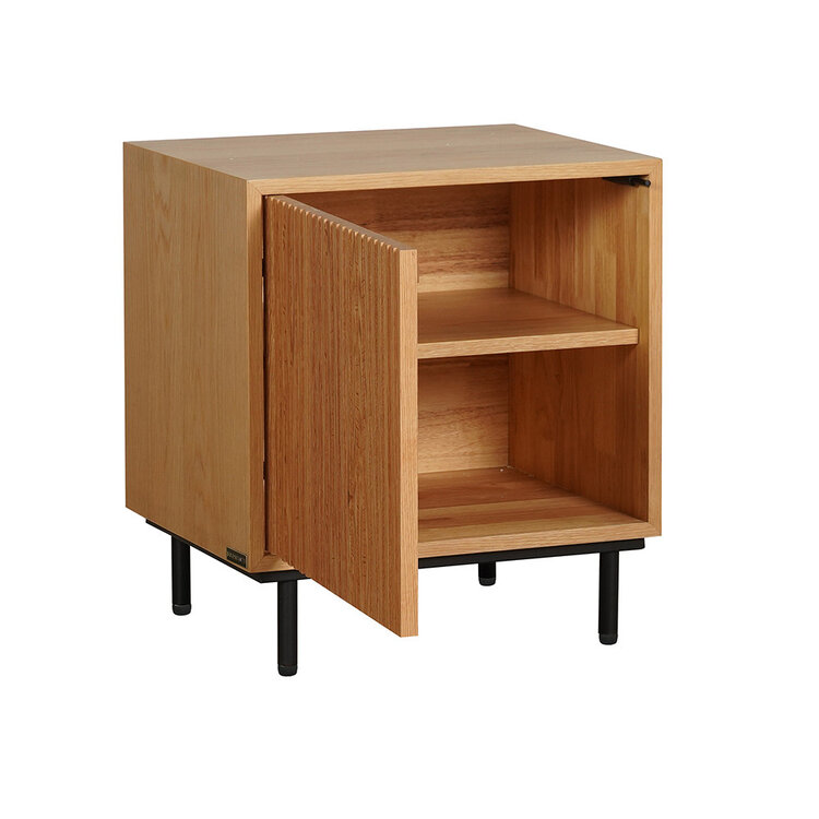 Table de chevet Shelly chêne blanc