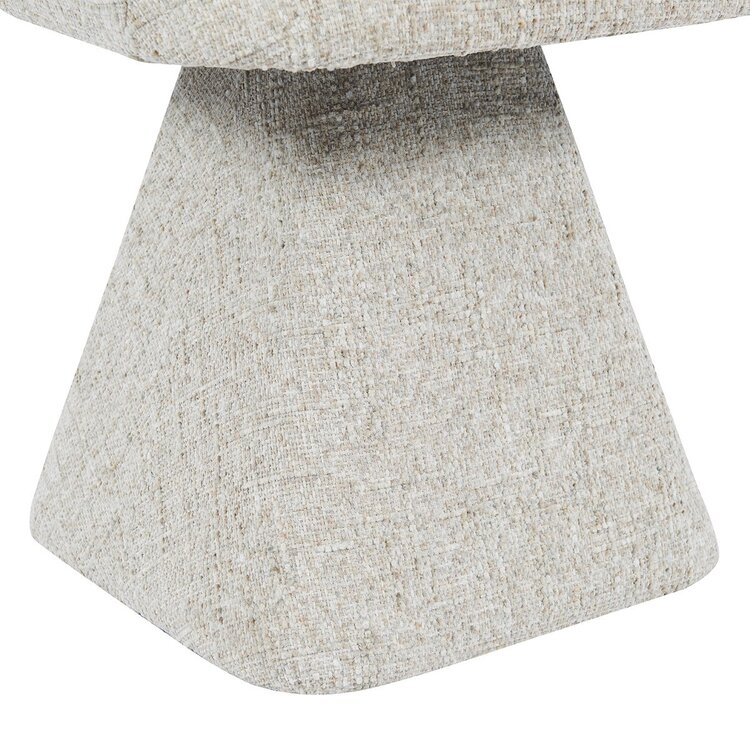 Chaise de salle à manger Josh pivotante en chenille taupe