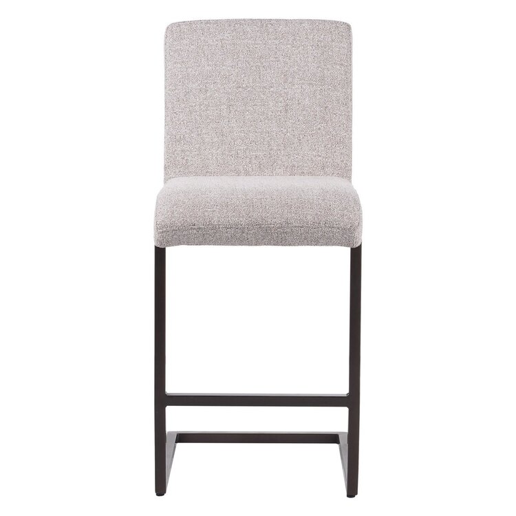 Tabouret de bar Lio mélangé blanc cassé/marron 70 cm