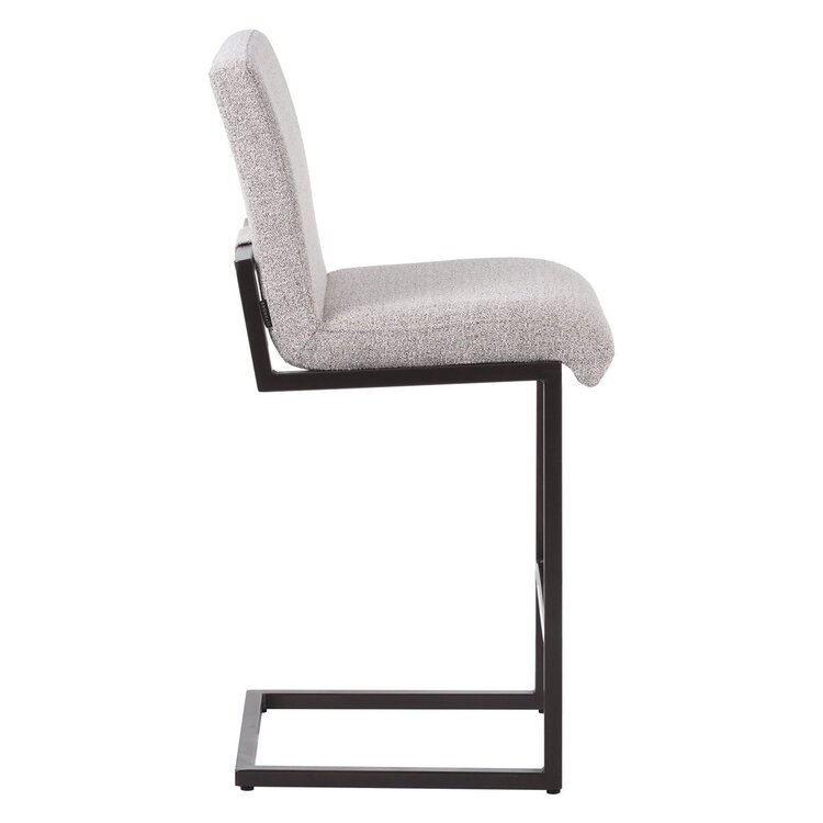 Tabouret de bar Lio mélangé blanc cassé/marron 70 cm