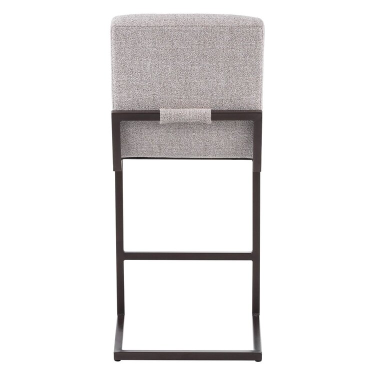 Tabouret de bar Lio mélangé blanc cassé/marron 70 cm
