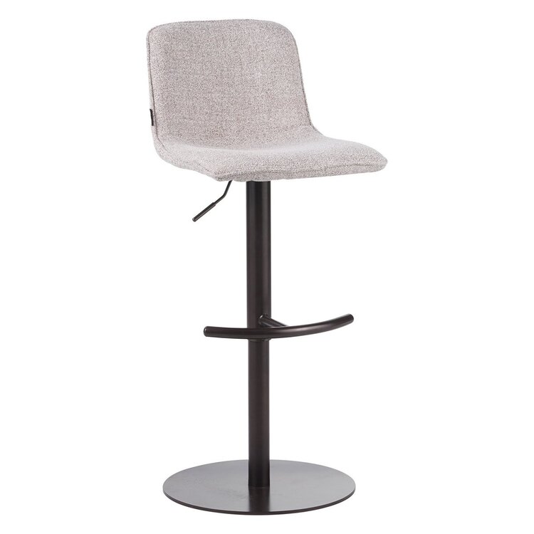 Tabouret de bar Jack mélangé blanc cassé/marron 60-82 cm