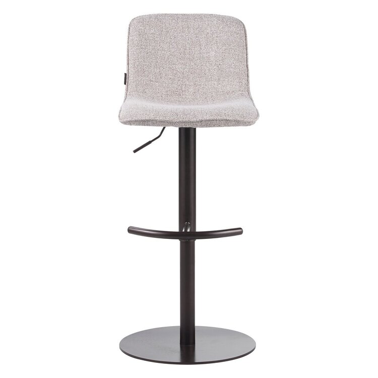 Tabouret de bar Jack mélangé blanc cassé/marron 60-82 cm