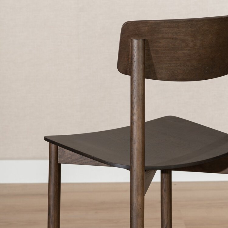 Tabouret de bar scandinave Miquel noyer 78,5 cm