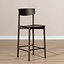 Tabouret de bar scandinave Reza noyer 68,5 cm