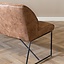Banc de salle à manger Abel en microfibre cognac 155 cm