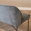 Banc de salle à manger scandinave Jelle anthracite 155 cm