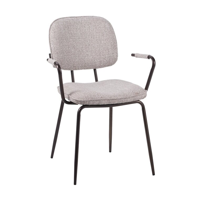 Chaise de salle à manger Jethro mélangé blanc cassé/marron