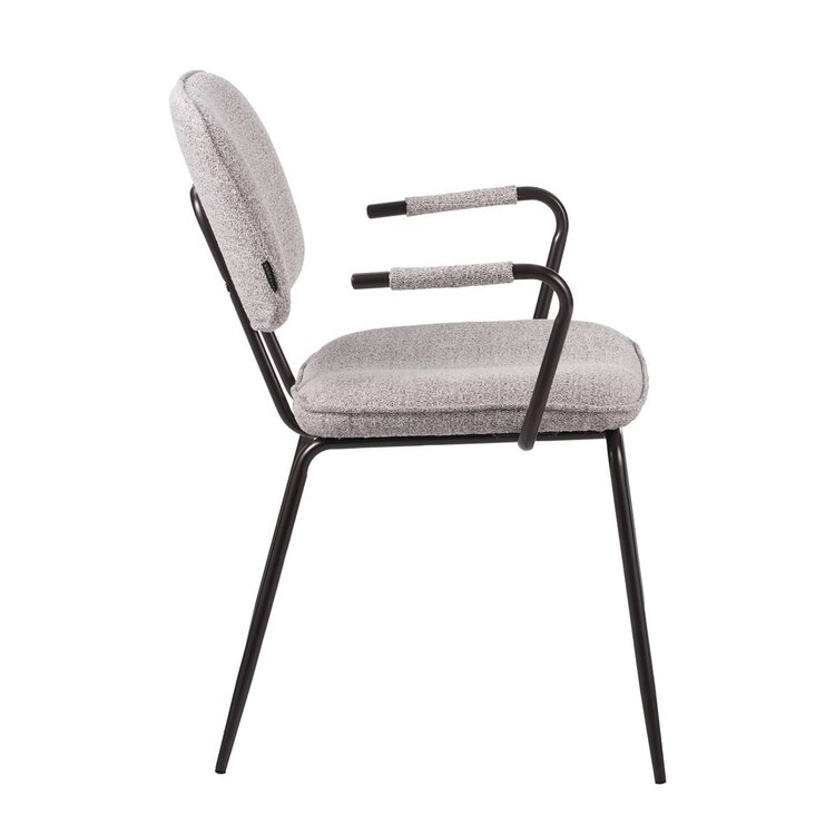 Chaise de salle à manger Jethro mélangé blanc cassé/marron