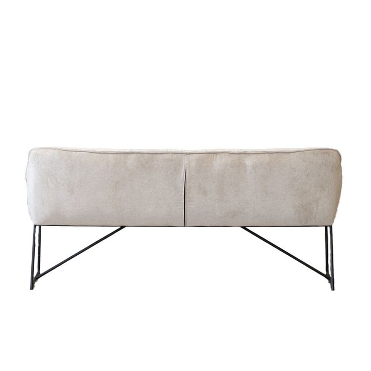 Banc de salle à manger scandinave Jelle taupe 155 cm