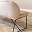 Banc de salle à manger en velours Janna taupe 220 cm