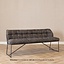 Banc de salle à manger Abel en microfibre anthracite 220 cm