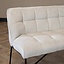 Banc de salle à manger scandinave Jelle blanc cassé 220 cm