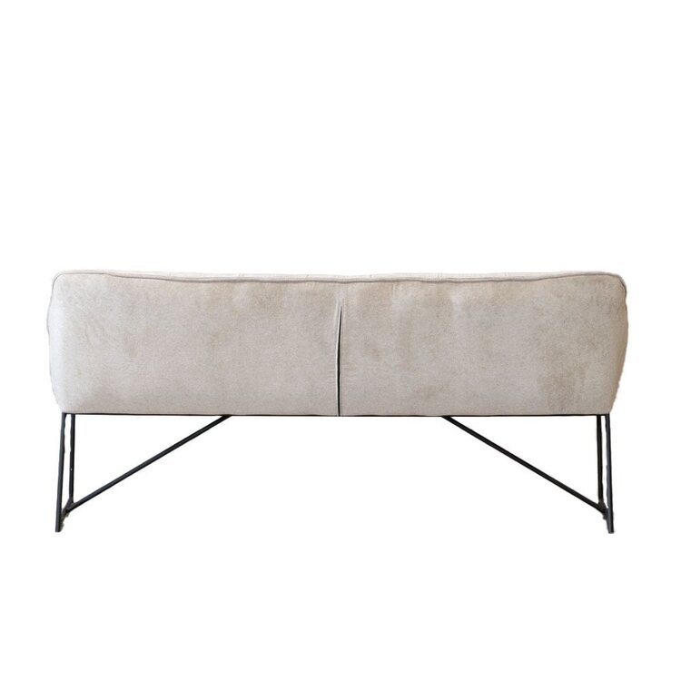 Banc de salle à manger scandinave Jelle taupe 220 cm
