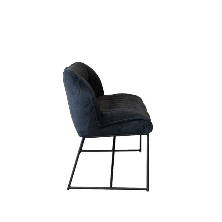 Banc de salle à manger scandinave Jelle noir 220 cm
