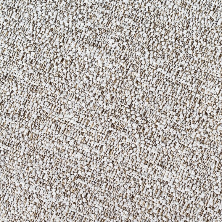 Chaise de salle à manger Gio tissu mélange blanc cassé/marron