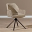 Chaise de salle à manger Kay pivotante taupe