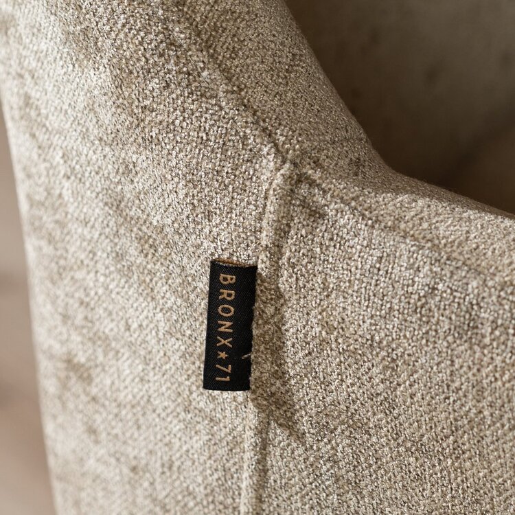 Chaise de salle à manger Kay pivotante taupe