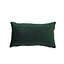 Coussin Anna velours vert 25 x 45 cm