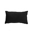 Coussin Anna velours noir 25 x 45 cm