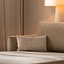 Coussin Juna chenille blanc 25 x 45 cm