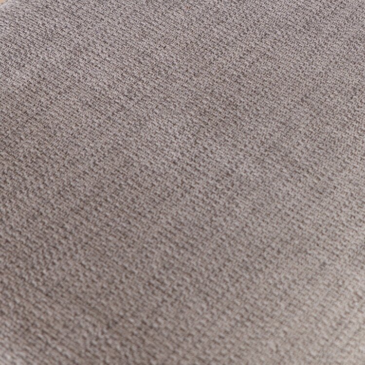 Tabouret de bar scandinave Espen taupe en tissu recyclé 64-77 cm