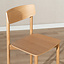 Tabouret de bar scandinave Miquel en chêne naturel 78,5 cm