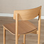 Tabouret de bar scandinave Miquel en chêne naturel 78,5 cm