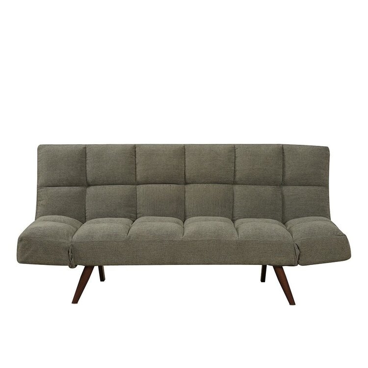 Canapé convertible lit 110 x 180 cm Timo vert tissu recyclé