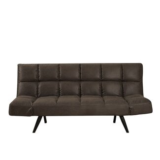 Canapé convertible lit 110 x 180 cm Timo anthracite éco-cuir