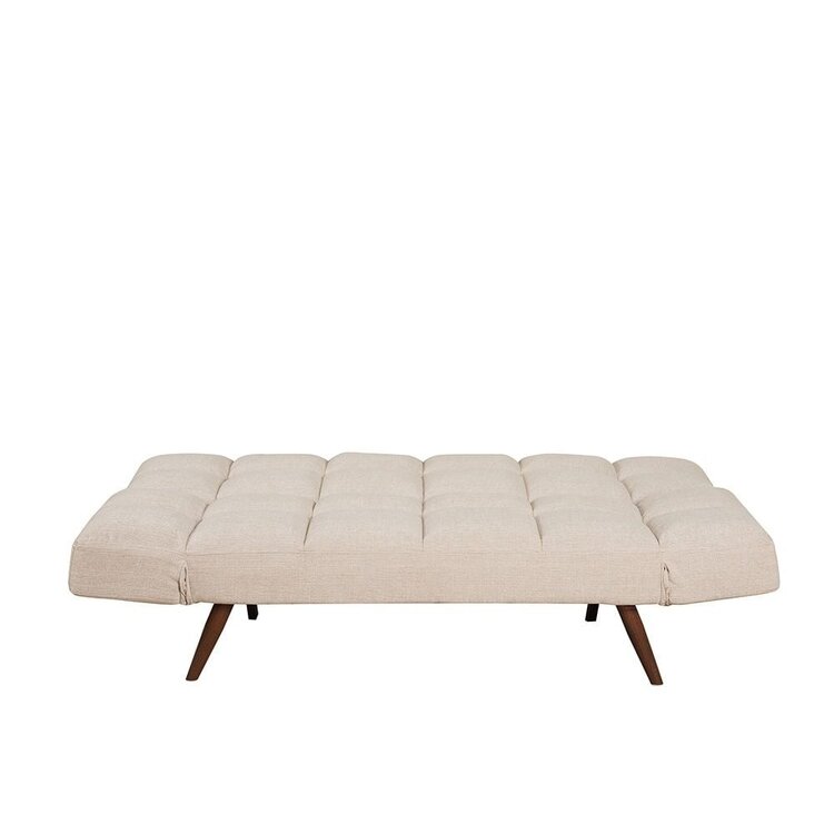 Canapé convertible lit 110 x 180 cm Timo beige tissu recyclé