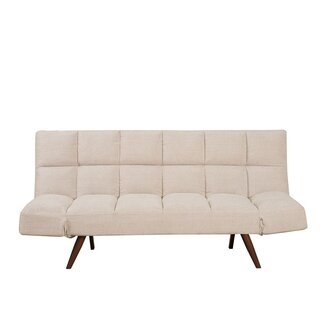 Canapé convertible lit 110 x 180 cm Timo beige tissu recyclé
