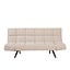 Canapé convertible lit 110 x 180 cm Timo beige tissu recyclé